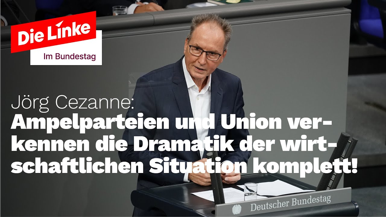 Ampelparteien und Union verkennen die Dramatik der wirtschaftlichen Situation komplett!